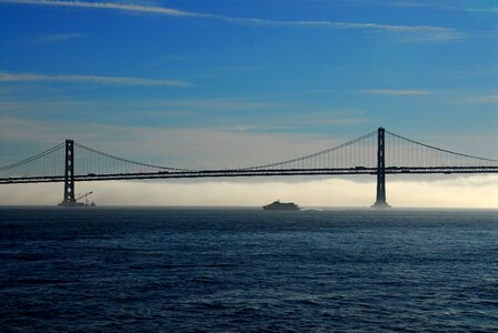 Fog water ferry photo