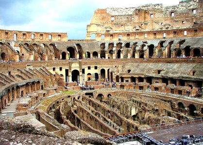 Colosseum interior tourism italy photo