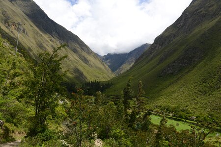 Inca trail to Machu Picchu, Cusco, Peru photo