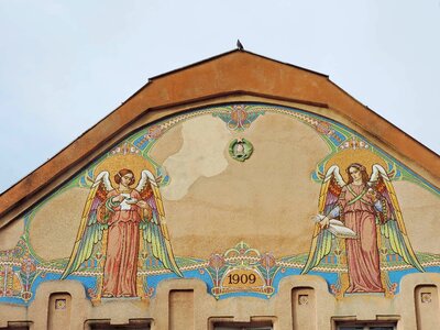 Facade mosaic religion