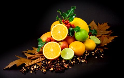 Lemon vitamins healthy photo