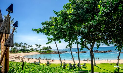 Oahu ocean clouds photo