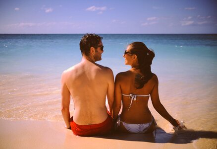 Couple at the Beach photo