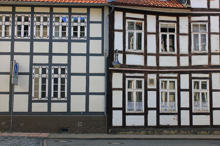 Half-timbered houses in Goslar photo