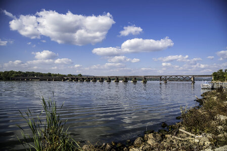 Bridge over the Wisconsin River and Landscape photo