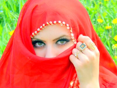 Red oriental beauty