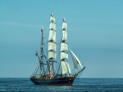 Sails sky clouds photo