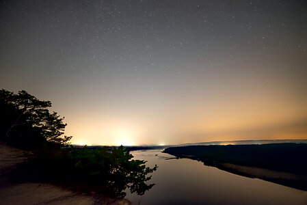 Wisconsin River Valley at Night photo
