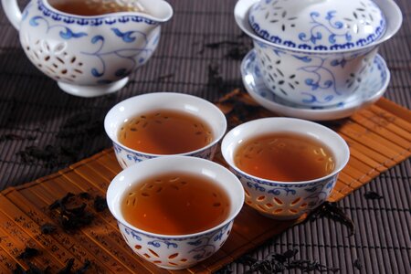 Tea da hong pao tea cup photo