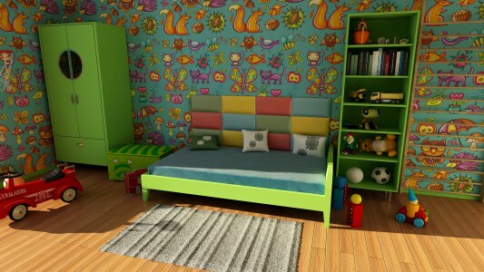Apartment children's room interior design photo