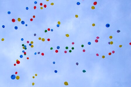 Flying party celebration