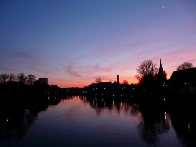 Sunset romance moon