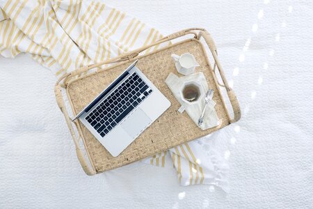 Laptop on Table photo