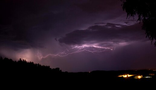 Thunder storm cloud storm clouds photo