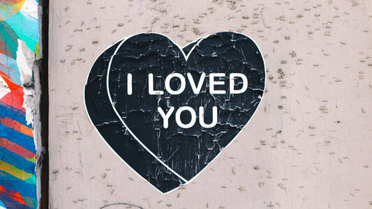 I Love you Message in a Heart photo