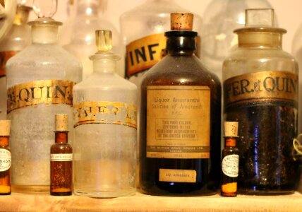 Alcohol antique apothecary photo