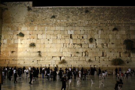 Ancient jerusalem stone photo