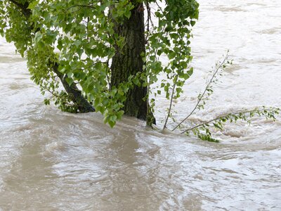 Flood water water level