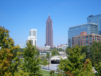 View of the high towers of Atlanta, Georgia photo
