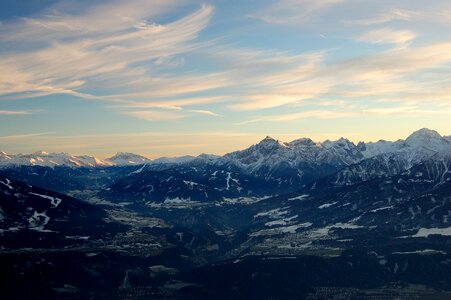 Distant view sunset outlook