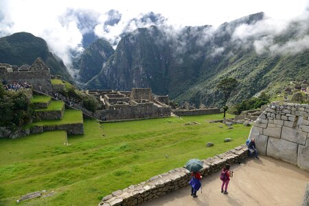 Machu Picchu is a UNESCO World Heritage Site in Peru photo