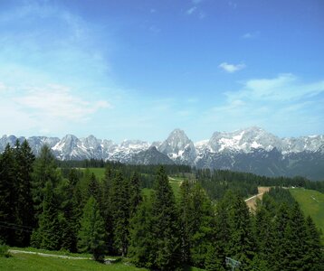 Alpine sky landscape photo