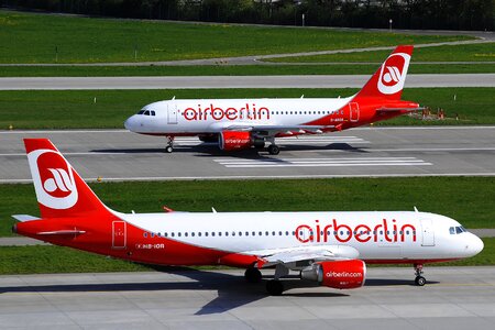 Two Airbus A320 from Air Berlin photo