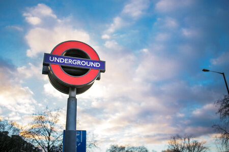 London Underground Side Clouds photo