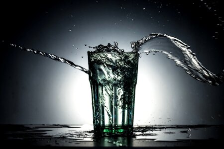 Beautiful Photo fresh water glass photo