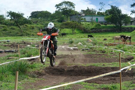 Motocross track motorcycle