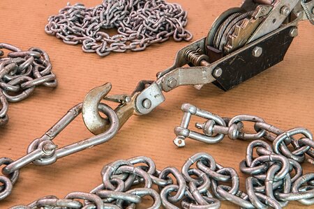 Chain hooks metal photo
