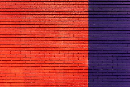 Red violet brickwork photo