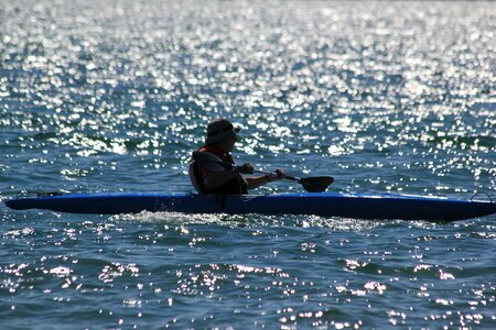 Water canoe oar photo