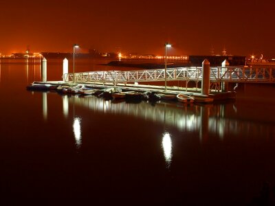 Night lights long exposure