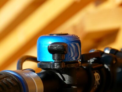Bicycle accessories blue metallic