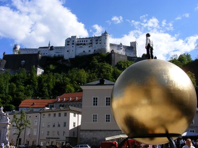 Statue mood hohensalzburg fortress photo
