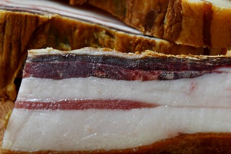 Bacon pork tasty