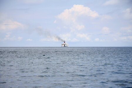 Big ferry in Boracay, Philippines photo