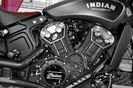Black And White engine indian