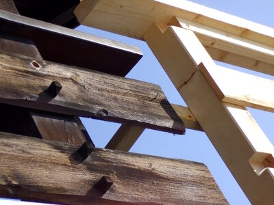 Balcony railing wood