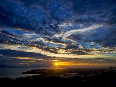 Kawachi sunset ariake sea
