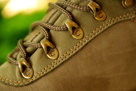 Laces leather hiking