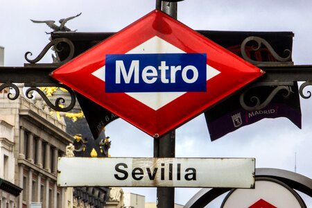 Sign metro europe photo