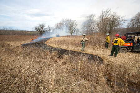 Working the prescribed burn at Canaan Valley