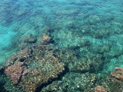 Greece rock turquoise