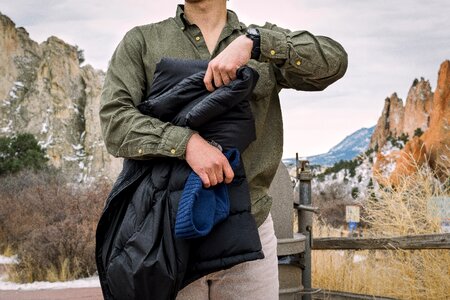 Coat outdoors mountains