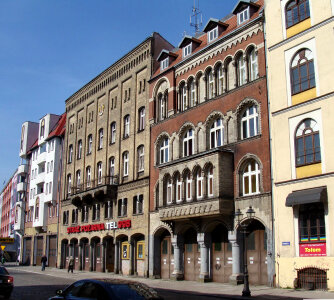 Pre-war tenements at Grodzka Street in Szczecin