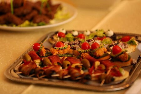 Buffet appetizer food
