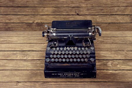 Typewriter vintage keyboard photo