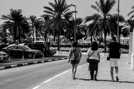People take a walk tourism